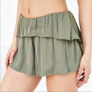 Urban Outfitters CXM Flowy Green Shorts